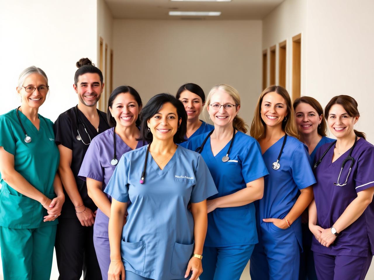 Diverse home care team